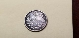 1875 H Canada Silver 5 Cents Key Date