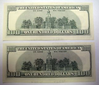 2 $100 One Hundred Dollar Bills 2006A H James Bond 007 STAR in SEQUENTIAL Order 2