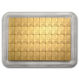 50x 1 Gram Gold Combibar™ - Valcambi (in Assay) - Sku 74946