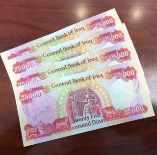 (1) Million Iraqi Dinar 1,  000,  000 (40) 25,  000 Notes Uncirculated Authentic