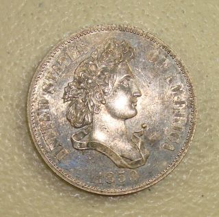 1859 Judd - 237 " French Head " Pattern Half Dollar Silver,  Reeded Edge Choice Proof