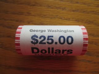 2007 - P President George Washington Presidential Golden Unc Dollar Roll