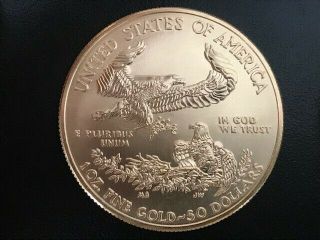 Set of Four 1 oz Gold American Eagle $50 Coins BU (2016) 2