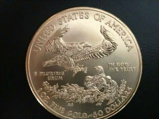 Set of Four 1 oz Gold American Eagle $50 Coins BU (2016) 3