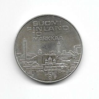 Finland:10 Markkaa 1971 Silver Xf (see Scans)