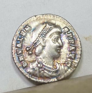 Rome Valens Silver Siliqua 364 - 378 Ad About Extremely Fine