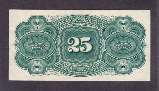 US 25c Fractional Currency Note 4th Issue FR 1302 Gem CU 2