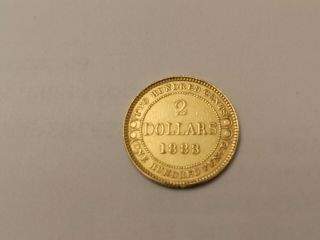 1888 Newfoundland $2 Gold Coin 2