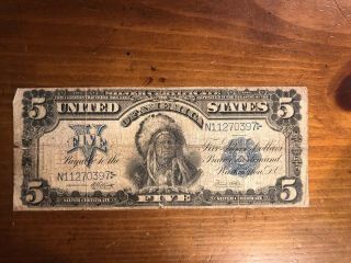 1899 $5 Silver Certificate Chief Fr 280