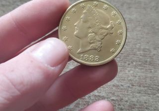 1882 Liberty Head $20 Gold Double Eagle Nearly Uncirculated
