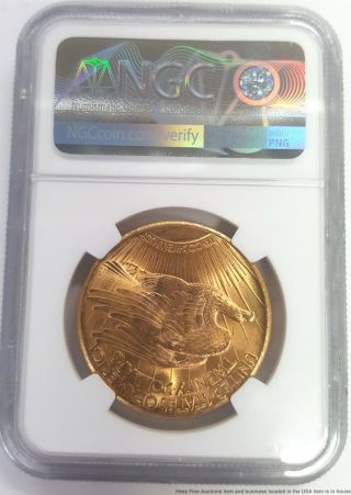 NGC 1927 $20 22k Gold MS65 Saint Gaudens Double Eagle Coin Freshly Graded 2