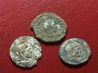 Uncleaned Roman Silver Coins