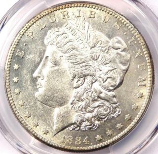 1884 - S Morgan Silver Dollar $1 - Pcgs Au58 Pq - Near Ms/unc - $2,  100 Value