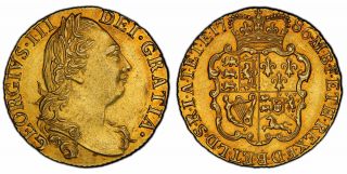 Britain George Iii.  1786 Av Guinea.  Pcgs Au58.  Scbc - 3728; Friedberg 355.