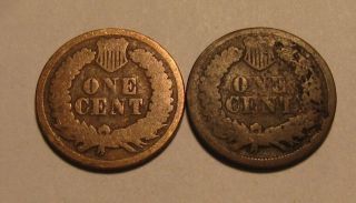 1864 & 1865 Indian Head Cent Penny - Mixed - 110SA 2