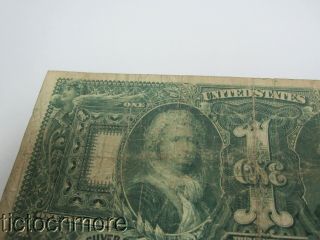 US 1896 $1 ONE DOLLAR SILVER CERTIFICATE EDUCATIONAL NOTE LARGE SIZE 10