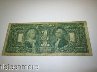 US 1896 $1 ONE DOLLAR SILVER CERTIFICATE EDUCATIONAL NOTE LARGE SIZE 12