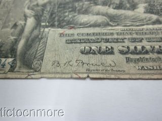 US 1896 $1 ONE DOLLAR SILVER CERTIFICATE EDUCATIONAL NOTE LARGE SIZE 6