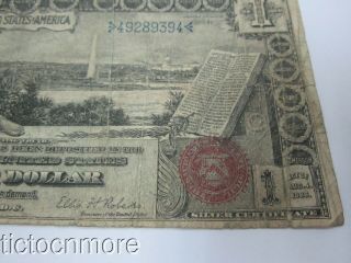 US 1896 $1 ONE DOLLAR SILVER CERTIFICATE EDUCATIONAL NOTE LARGE SIZE 7