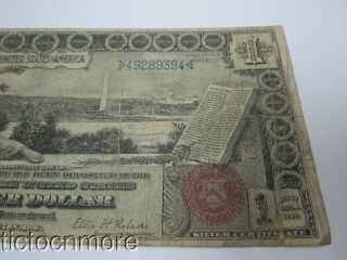US 1896 $1 ONE DOLLAR SILVER CERTIFICATE EDUCATIONAL NOTE LARGE SIZE 8