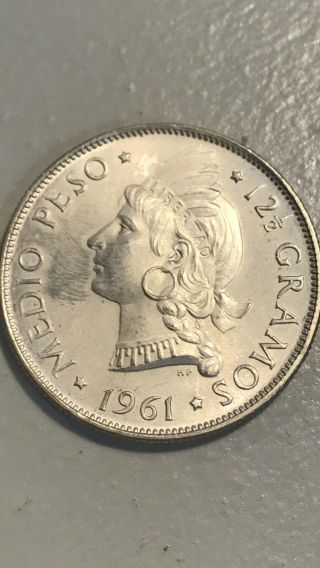 Dominican Republic 1961 1/2 Peso