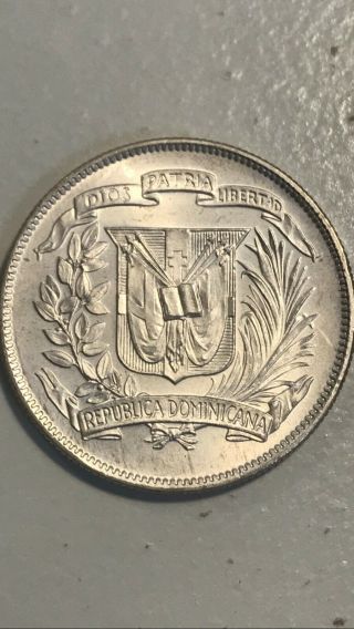 Dominican Republic 1961 1/2 Peso 2