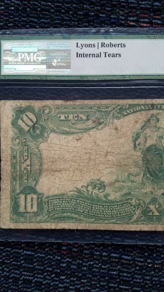 1902 $10 THE SECOND NATIONAL BANK OF WILKES BARRE,  PA NATIONAL CURRENCY CH.  104 5