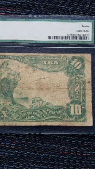 1902 $10 THE SECOND NATIONAL BANK OF WILKES BARRE,  PA NATIONAL CURRENCY CH.  104 6