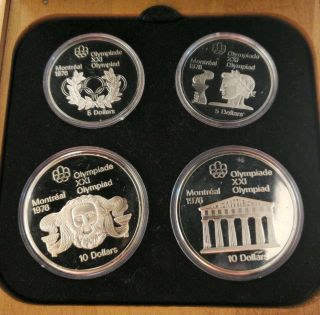 1976 Canadian Montreal Olympics Silver Proof Coin Set.  Serial Ii