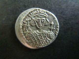 Byzantine Silver Coin.  Unknown Ruler.  Vandals.  Two Face