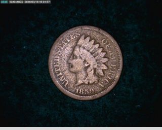 1859 1c Indian Head Cent Old Penny (22 - 156 M7)
