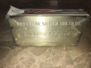 100 Ounce Engelhard.  999 Fine Silver Bar 100oz 3