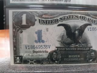 1899 $1 SILVER CERTIFICATE BLACK EAGLE FR - 233 CERTIFIED UNCIRCULATED PMG - 64 2