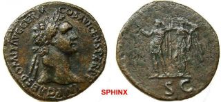 31gf9x) Domitian.  Ad 81 - 96.  Æ Sestertius (34.  5 Mm,  25.  26 G).  Struck Ad 86.  Fine