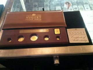 1992 Australian.  999 Gold & Silver Nugget 5 Coin Proof Set 107/500 - W/COA 3