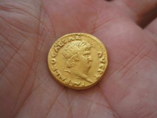 Ancient Roman Gold Aureus,  Emperor Nero 54 - 68 Roma