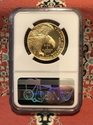 2019 W GOLD AMERICAN LIBERTY HIGH RELIEF G$100.  9999 NGC SP70 ENHANCED FINISH FR 2
