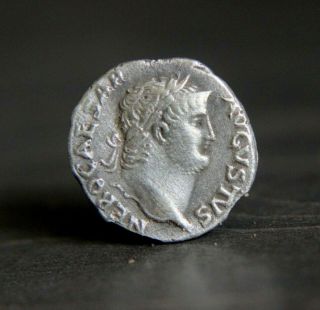 Roman Silver Denarius Coin Nero 54 - 68 Ad