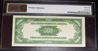 1934A $500 Five Hundred Dollar Bill Fr.  2202G Currency Cash Money Note PMG AU53 2
