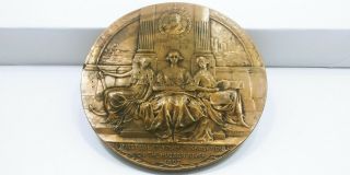 Vtg American Numismatic Society Henry Hudson Bronze Medal Whitehead Hoag 4 