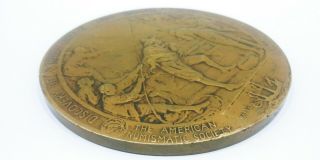 Vtg American Numismatic Society Henry Hudson Bronze Medal Whitehead Hoag 4 