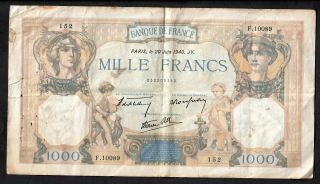 1000 Francs From France 1940