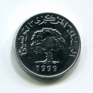 Tunisia 1 Millim 1999 F.  A.  O.  Km - 349 Brilliant Unc Key Date