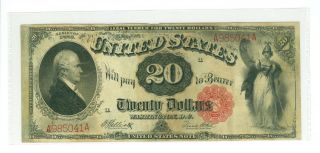 1880 $20 United States Note Fr 147m Ultra Rare Mule,  Low Serial Number