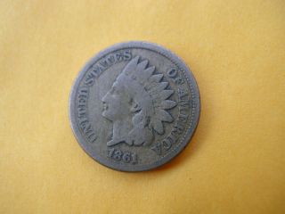 1861 Indian Head Cent (civil War Era) - No Problems Coin