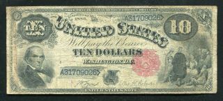Fr.  113 1880 $10 Ten Dollars “jackass” Legal Tender United States Note