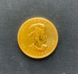 Canada Fine Gold 1 Oz Maple Leaf Gold Coin 2008 $50 Fifty Dollar Elizabeth Ii