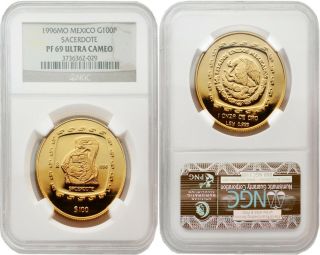 Mexico 1996 Sacerdote 100 Pesos 1 Oz Gold Ngc Pf - 69 Ultra Cameo