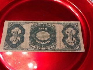1891 Martha Washington 1$ Silver Certificate,  LARGE note,  Small Red Seal, 6