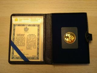1978 Canada $100 Gold Coin (proof,  Pf) Canadian Unification W/ Case &
